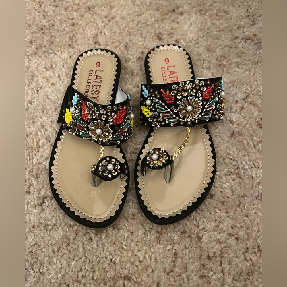 Kohlapuri shoes embellished